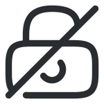 Lock Slash SVG Icon